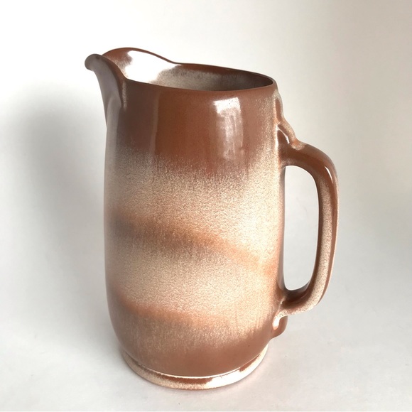 Vintage Frankona Pottery Mocha Handmade Pitcher - Picture 4 of 10